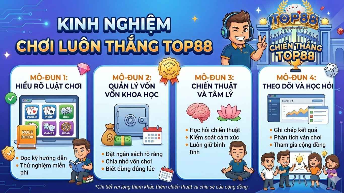 Kinh nghiệm xương máu chinh phục game TOP88