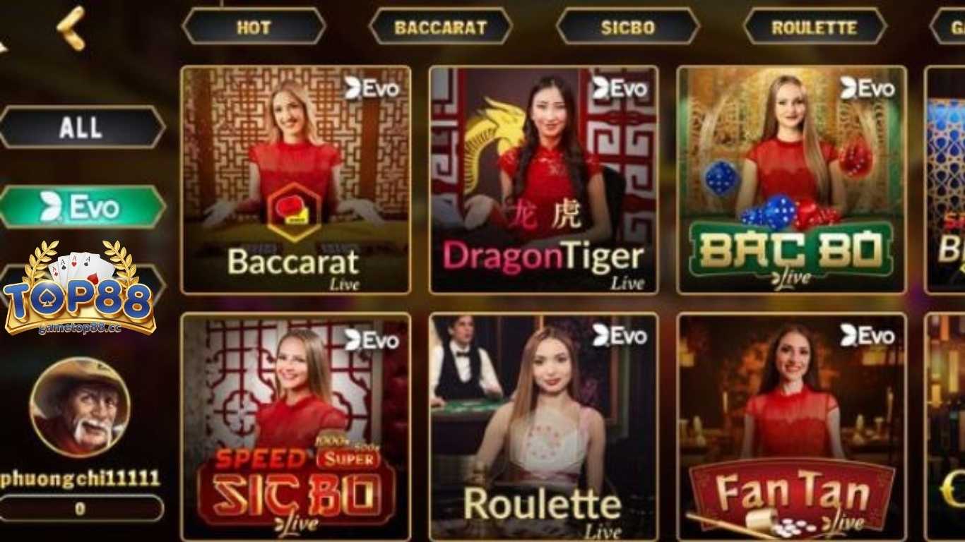 Những tựa game live casino Top88 hay nhất Những tựa game live casino Top88 hay nhất