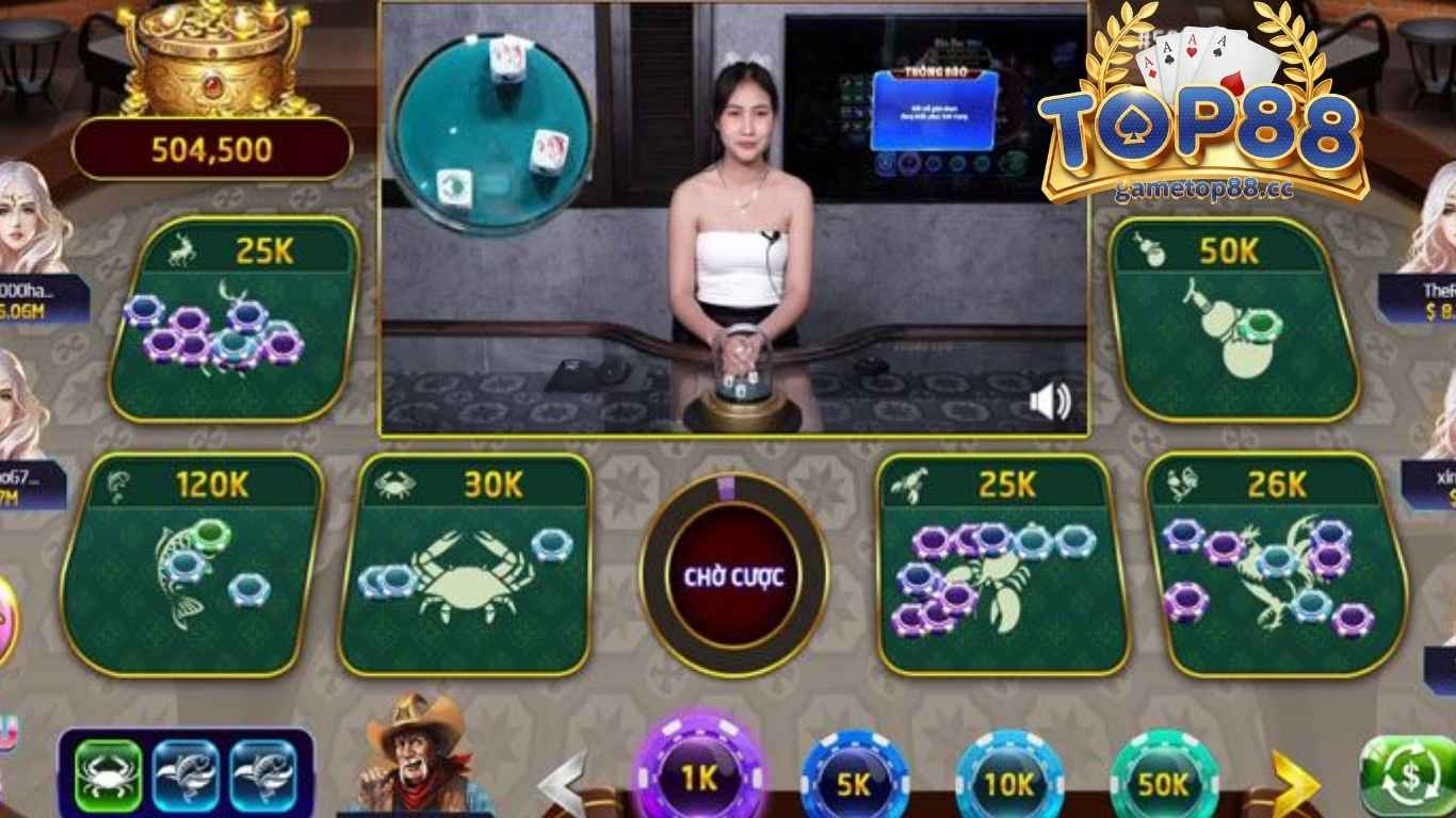 Khám phá sảnh cược bầu cua Top88