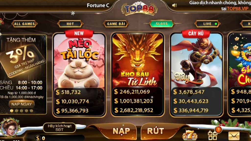 Tổng quan về Slot game Top88