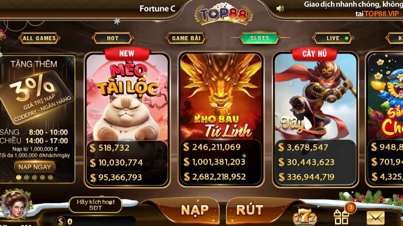 Tổng quan về Slot game Top88